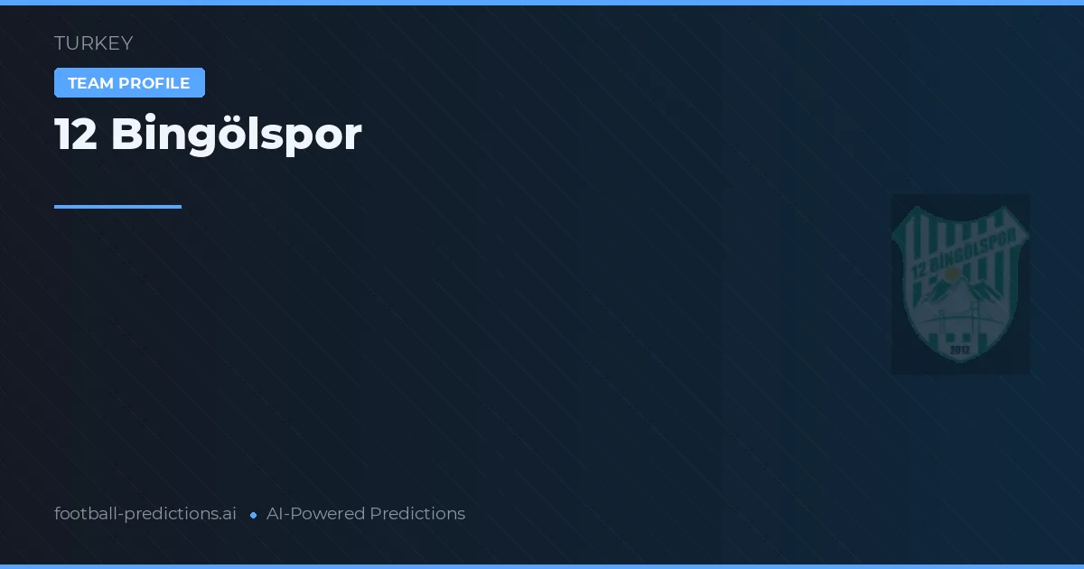 Bingölspor Typy i statystyki