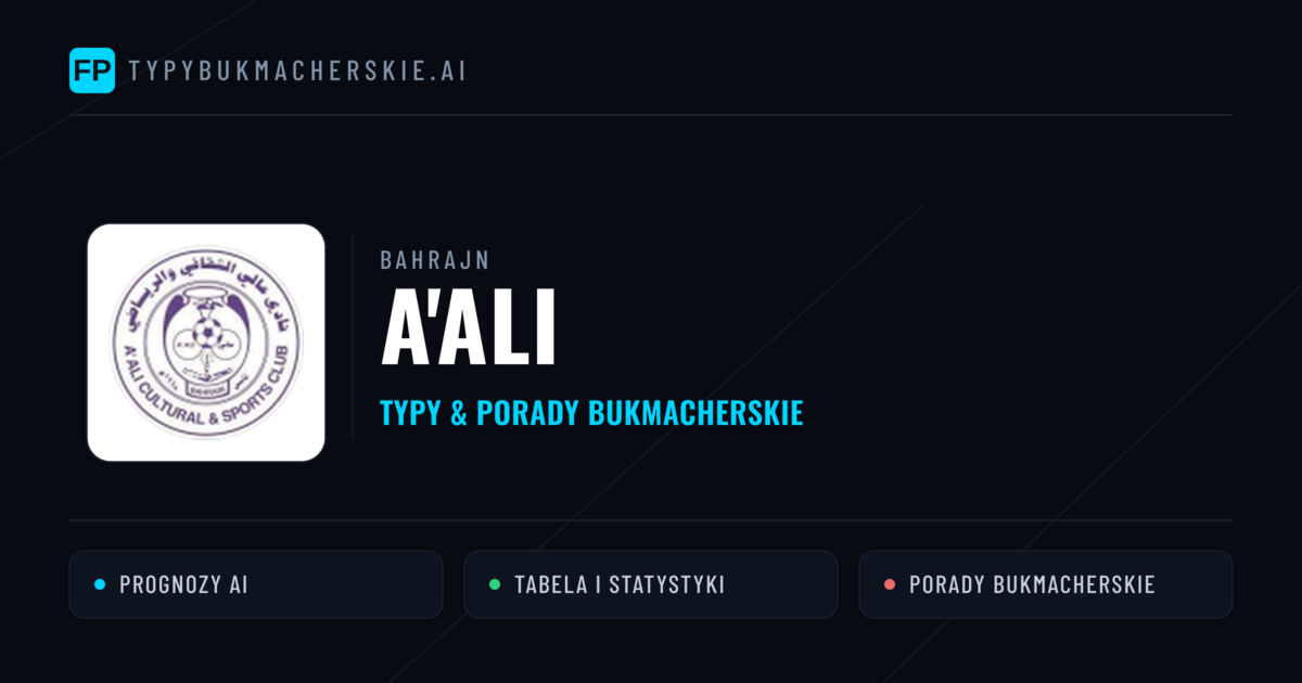 A'Ali Typy i statystyki