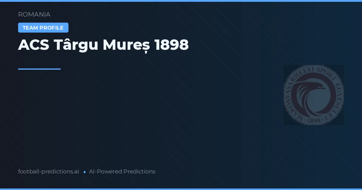 ACS Târgu Mureș 1898 Typy i statystyki