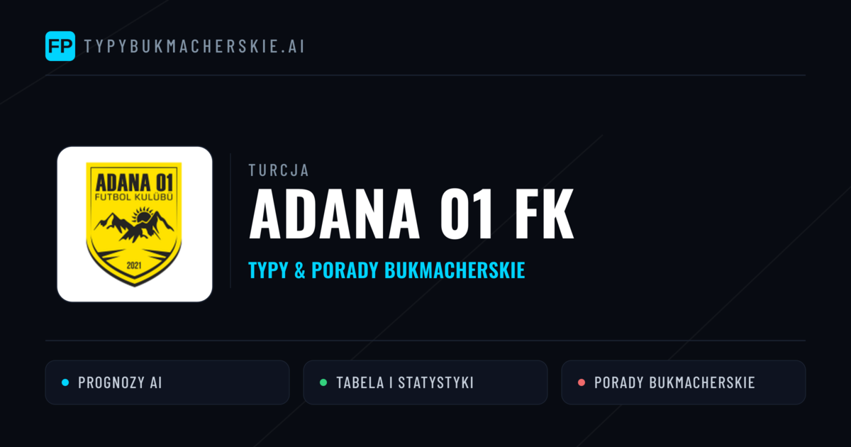 Adana 01 FK Typy i statystyki