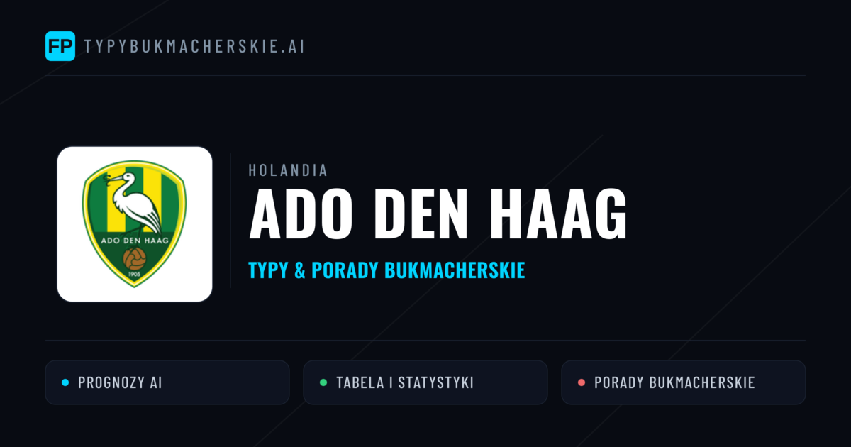 Ado Den Haag Typy i statystyki