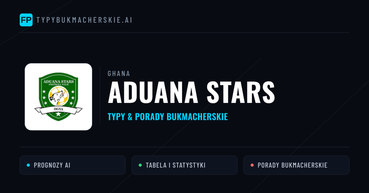 Aduana Stars Typy i statystyki
