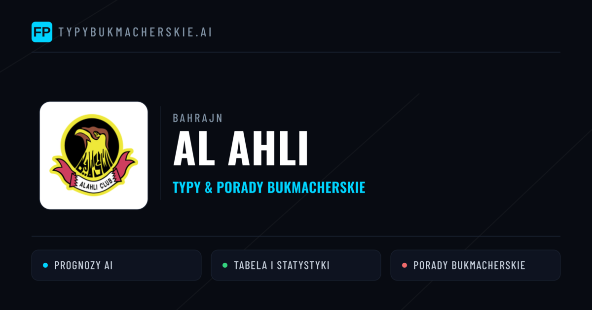 Al Ahli Typy i statystyki