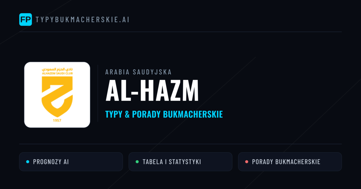 Al-Hazm Typy i statystyki