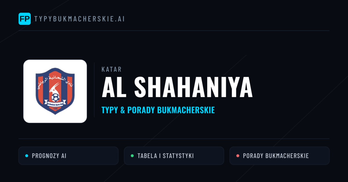 Al Shahaniya Typy i statystyki