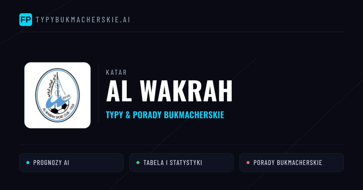 Al Wakrah Typy i statystyki
