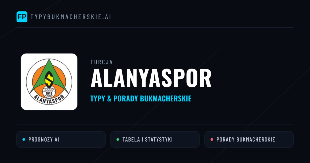 Alanyaspor Typy i statystyki