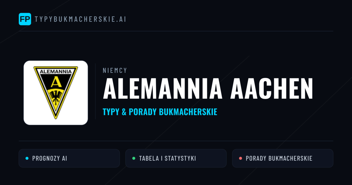 Alemannia Aachen Typy i statystyki
