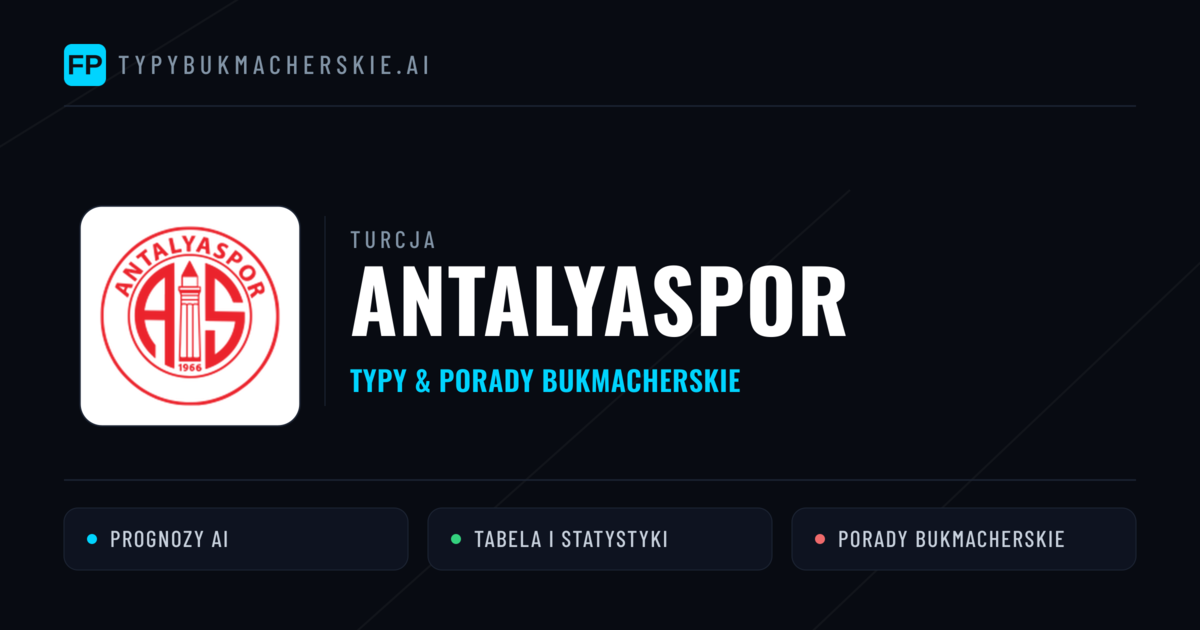 Antalyaspor Typy i statystyki