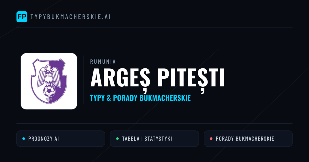 Argeș Pitești Typy i statystyki