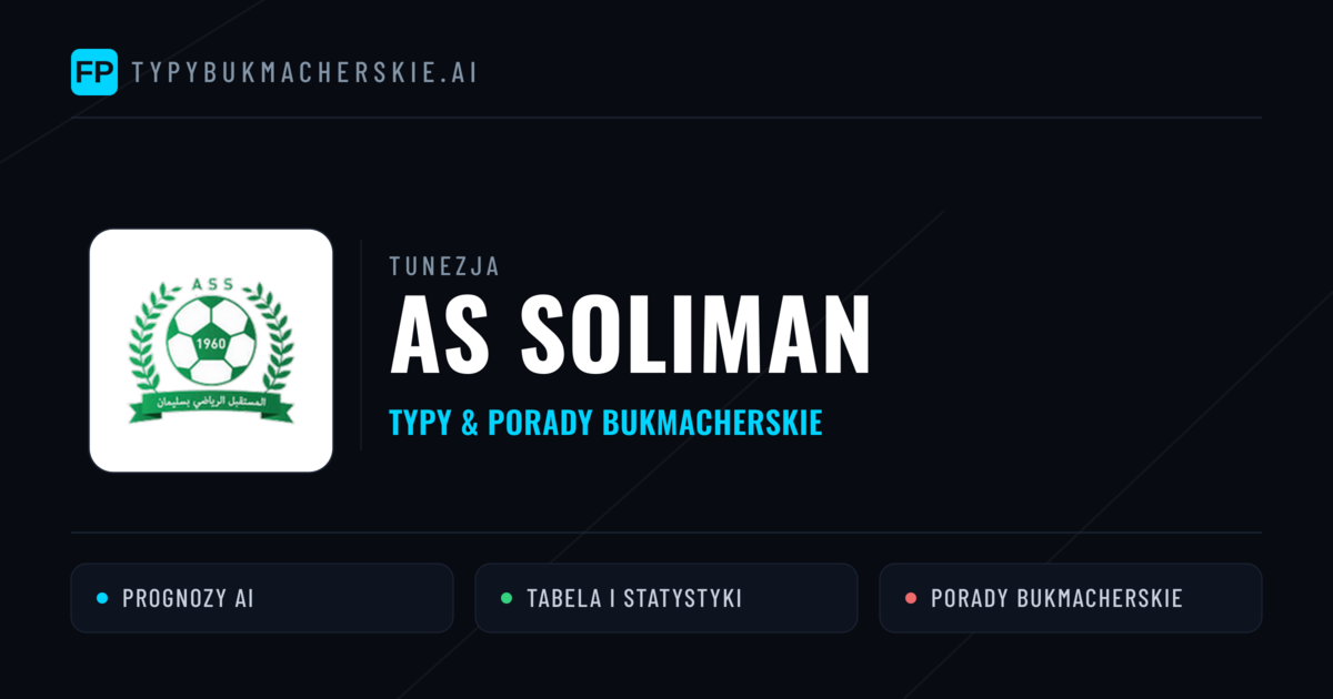AS Soliman Typy i statystyki