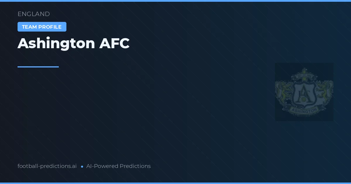 Ashington AFC Typy i statystyki