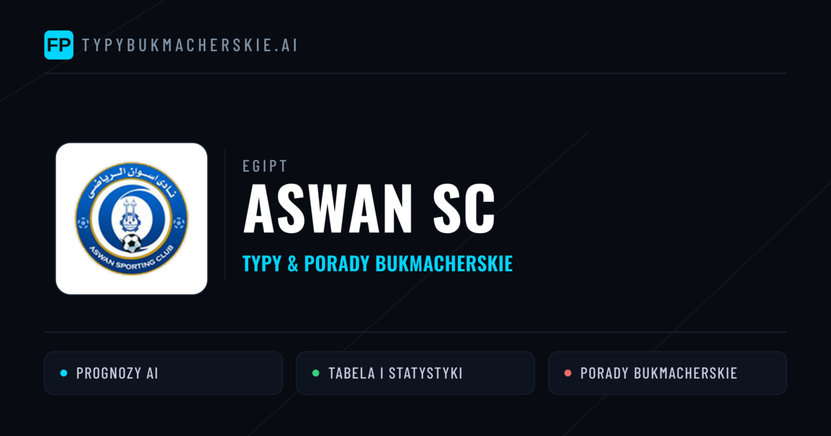 Aswan SC Typy i statystyki
