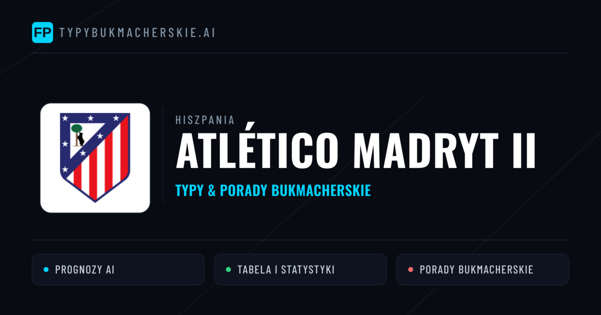 Atlético Madryt II Typy i statystyki