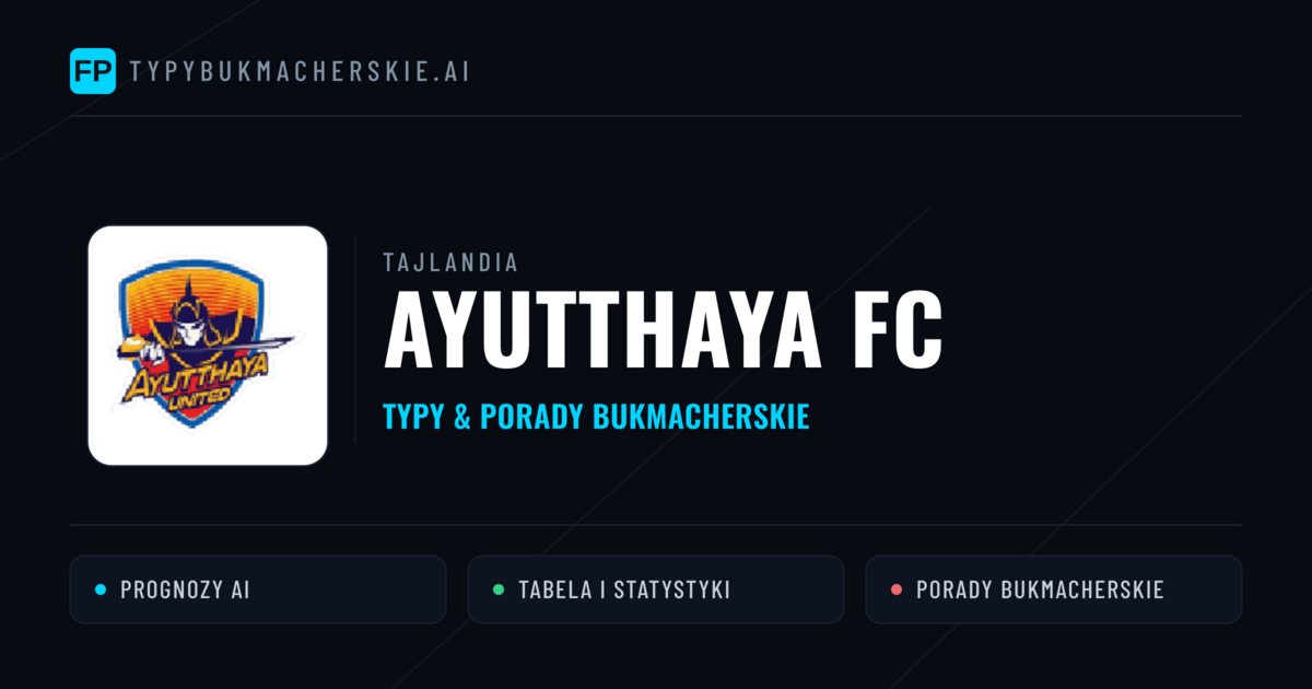 Ayutthaya FC Typy i statystyki