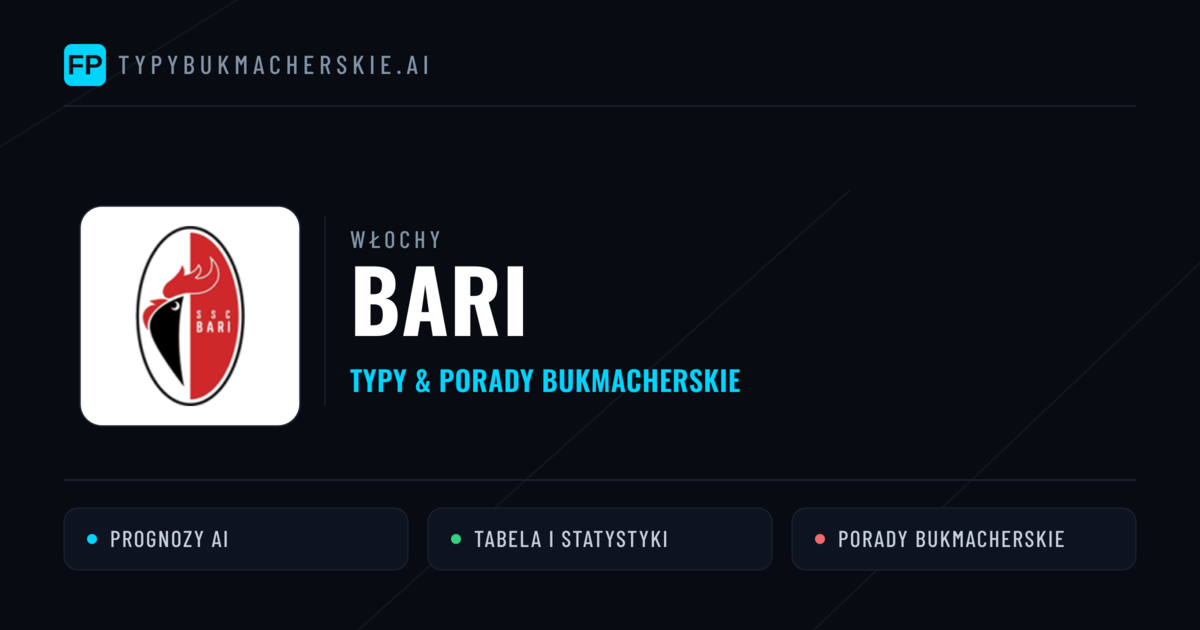 Bari Typy i statystyki