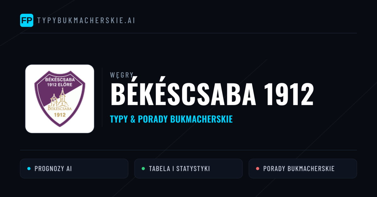 Békéscsaba 1912 Typy i statystyki