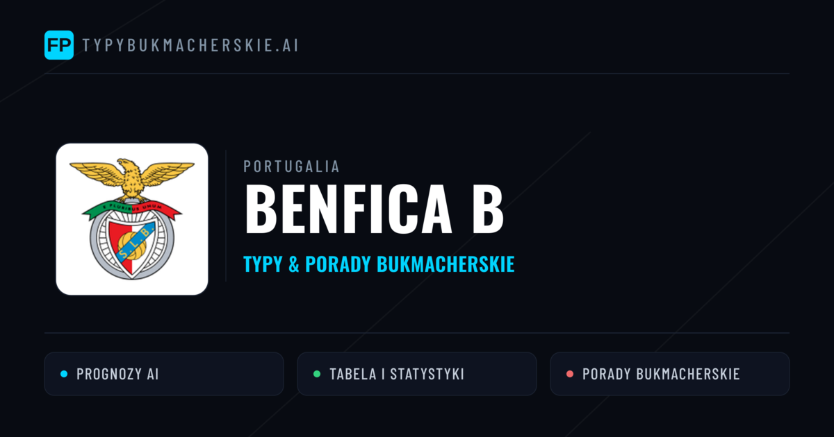 Benfica B Typy i statystyki