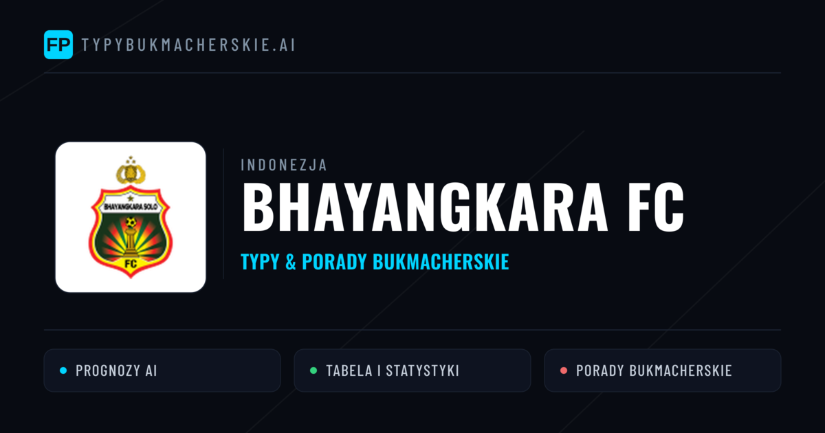 Bhayangkara FC Typy i statystyki