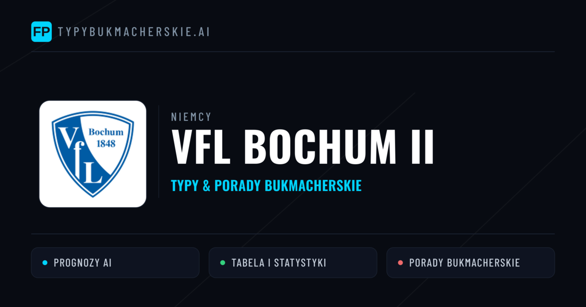VfL Bochum II Typy i statystyki