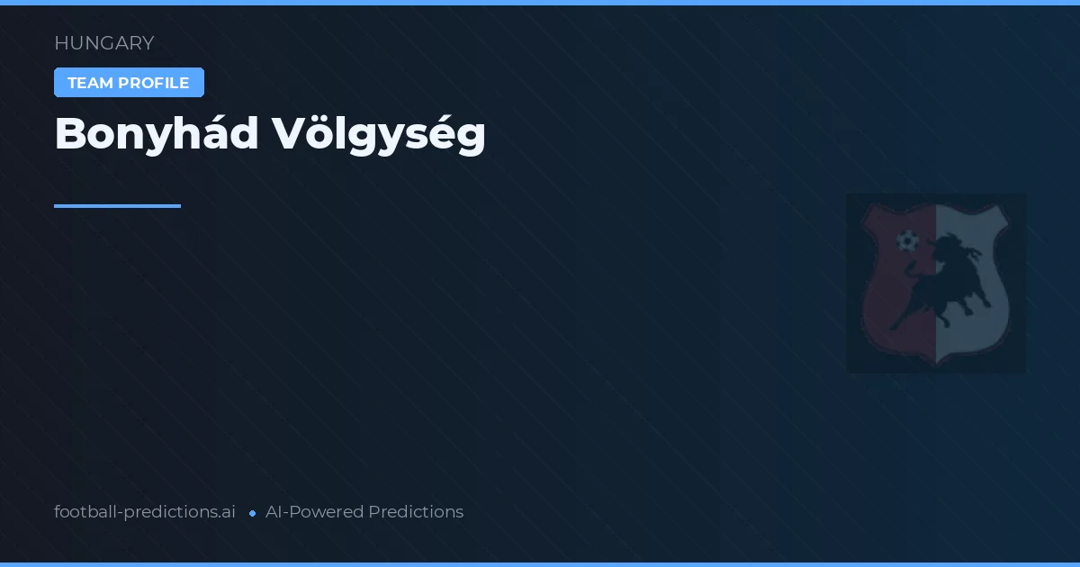 Bonyhád Völgység Typy i statystyki