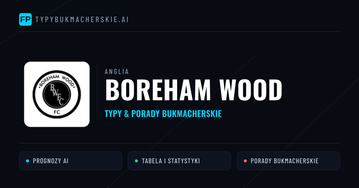 Boreham Wood Typy i statystyki