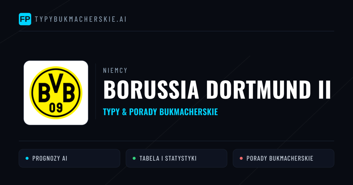 Borussia Dortmund II Typy i statystyki