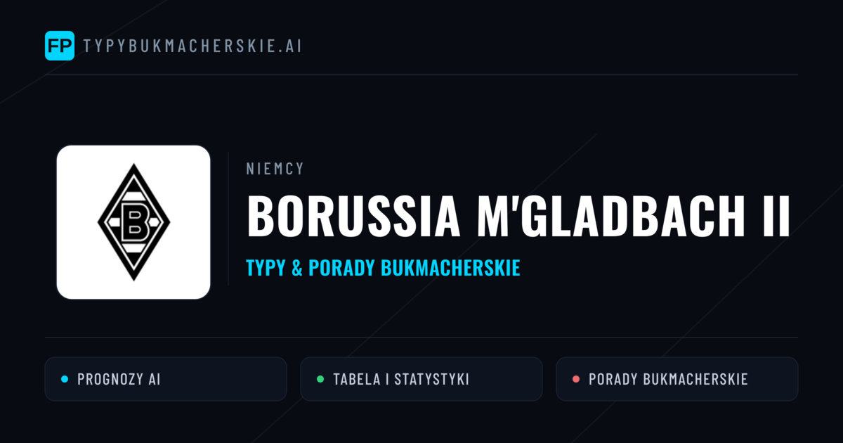 Borussia M'Gladbach II Typy i statystyki