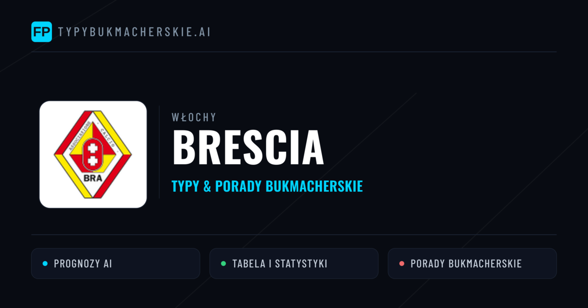 Brescia Typy i statystyki