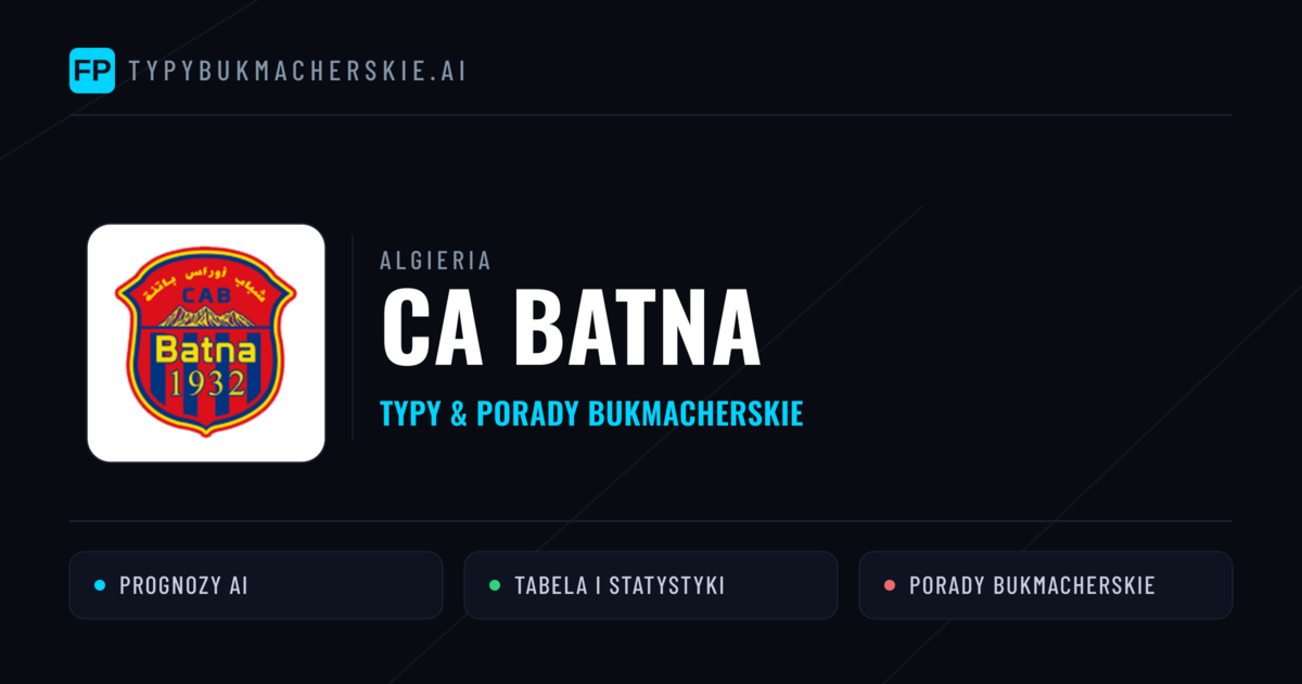 CA Batna Typy i statystyki