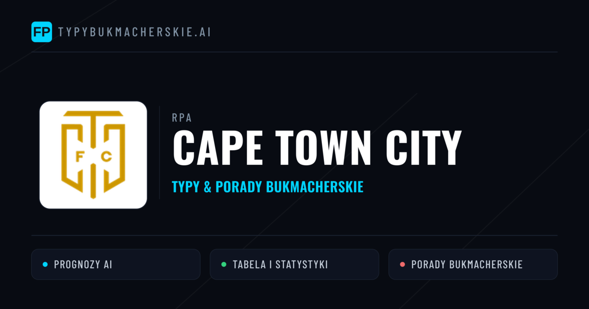 Cape Town City Typy i statystyki