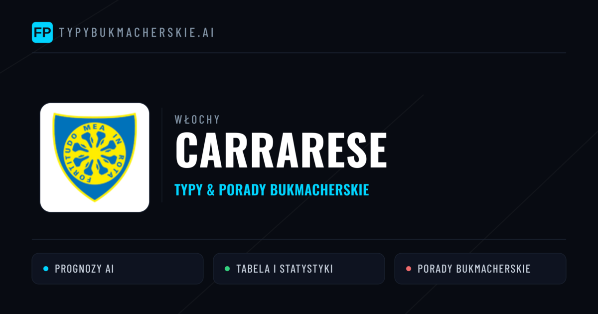 Carrarese Typy i statystyki