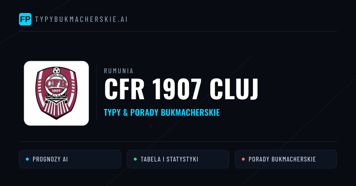 CFR 1907 Cluj Typy i statystyki