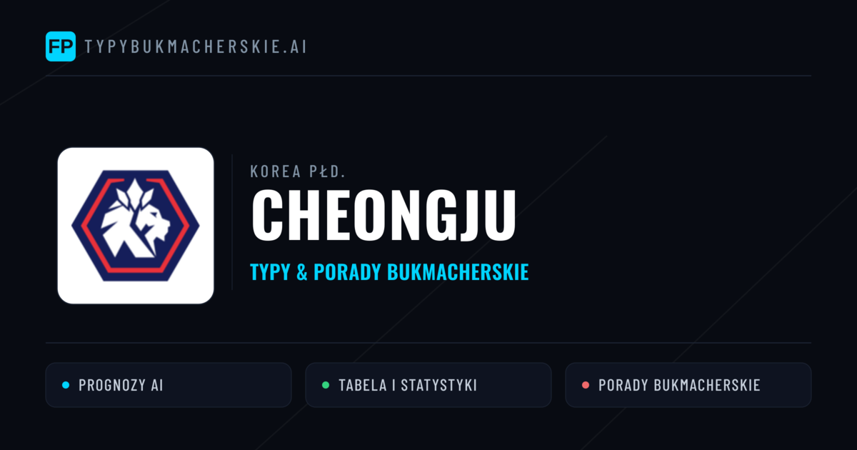Cheongju Typy i statystyki