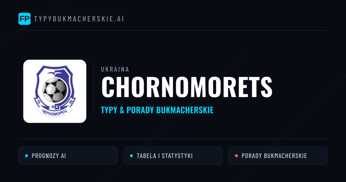 Chornomorets Typy i statystyki