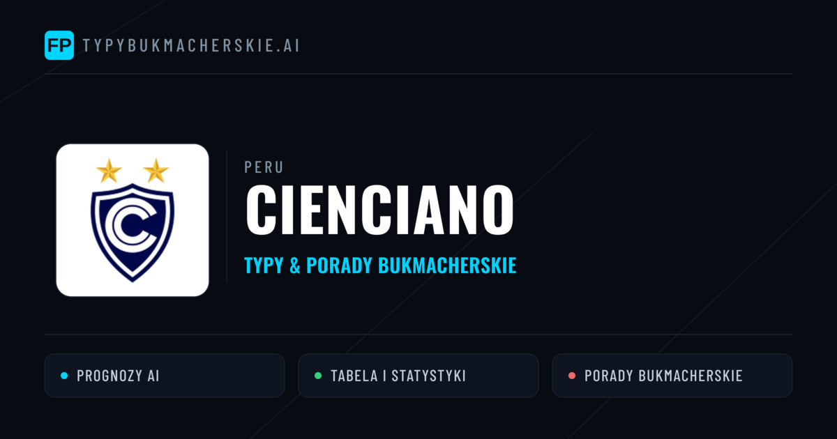 Cienciano Typy i statystyki