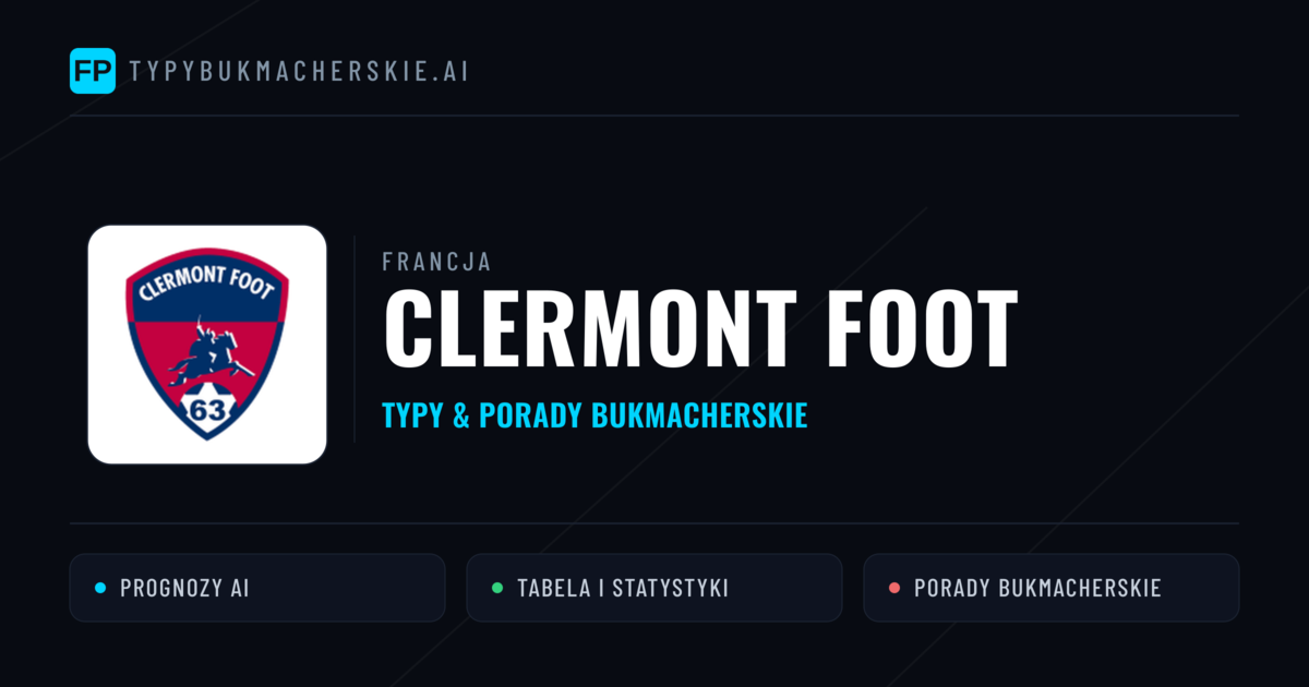 Clermont Foot Typy i statystyki