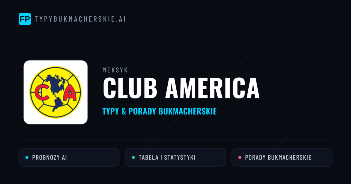 Club America Typy i statystyki