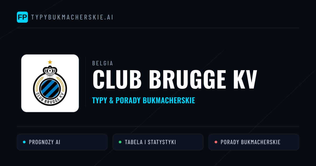 Club Brugge KV Typy i statystyki