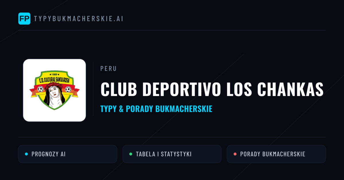 Club Deportivo Los Chankas Typy i statystyki