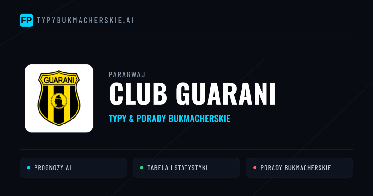 Club Guarani Typy i statystyki