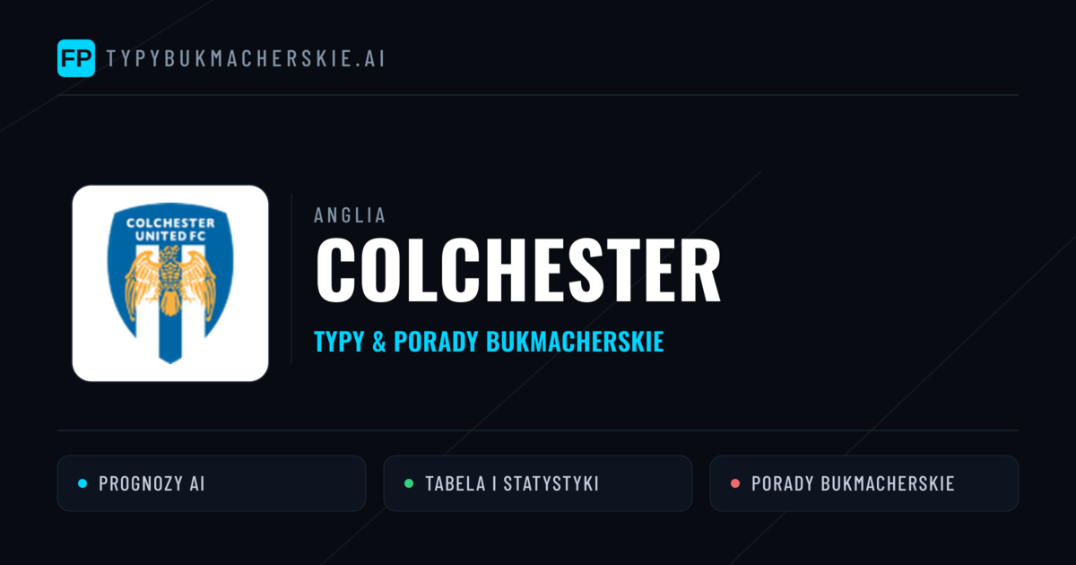 Colchester Typy i statystyki
