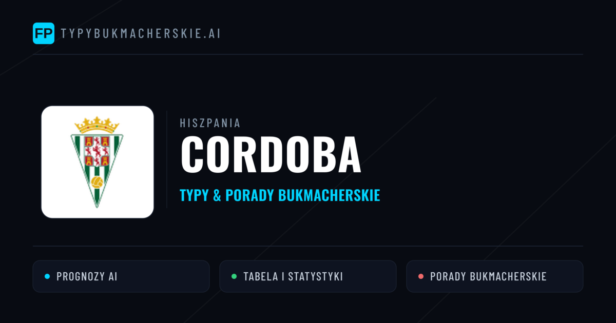 Cordoba Typy i statystyki
