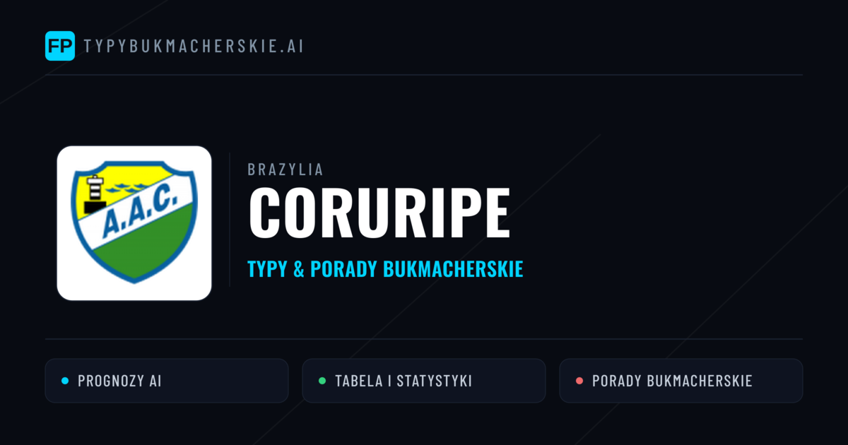 Coruripe Typy i statystyki