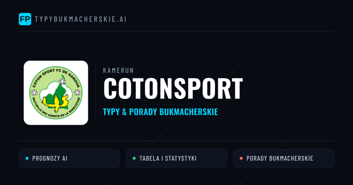 Cotonsport Typy i statystyki