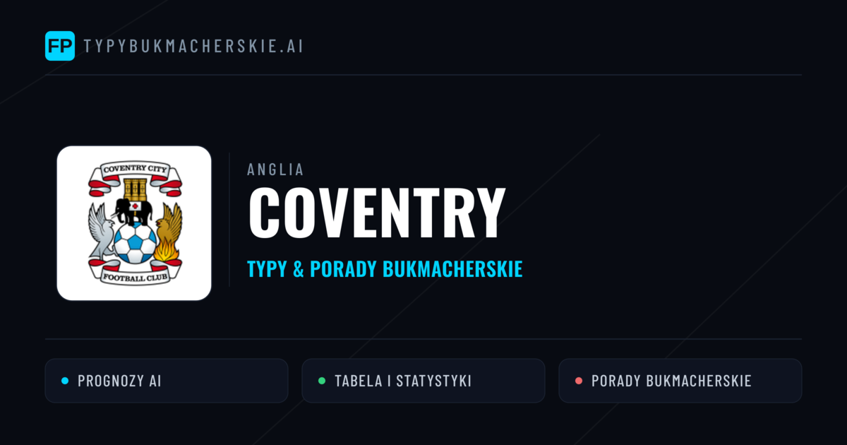 Coventry Typy i statystyki