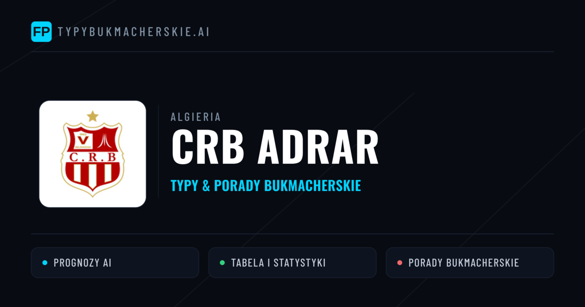 CRB Adrar Typy i statystyki