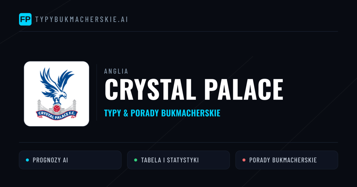 Crystal Palace Typy i statystyki