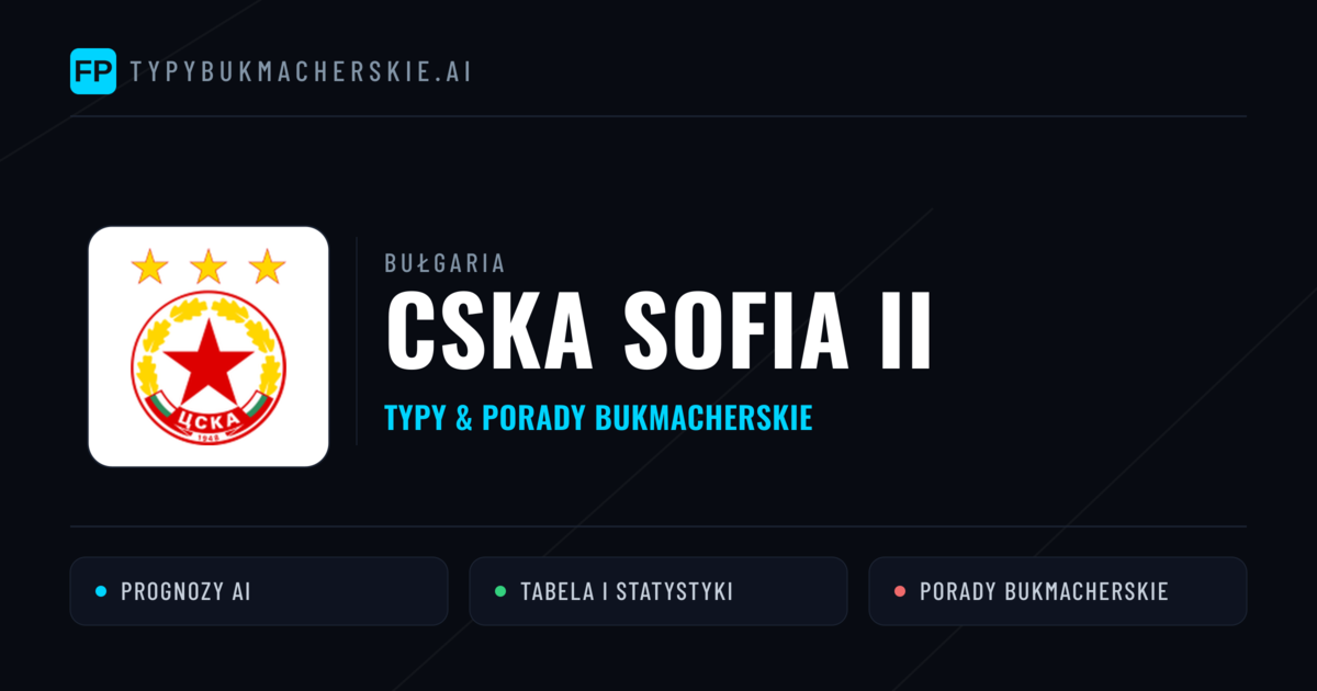 CSKA Sofia II Typy i statystyki