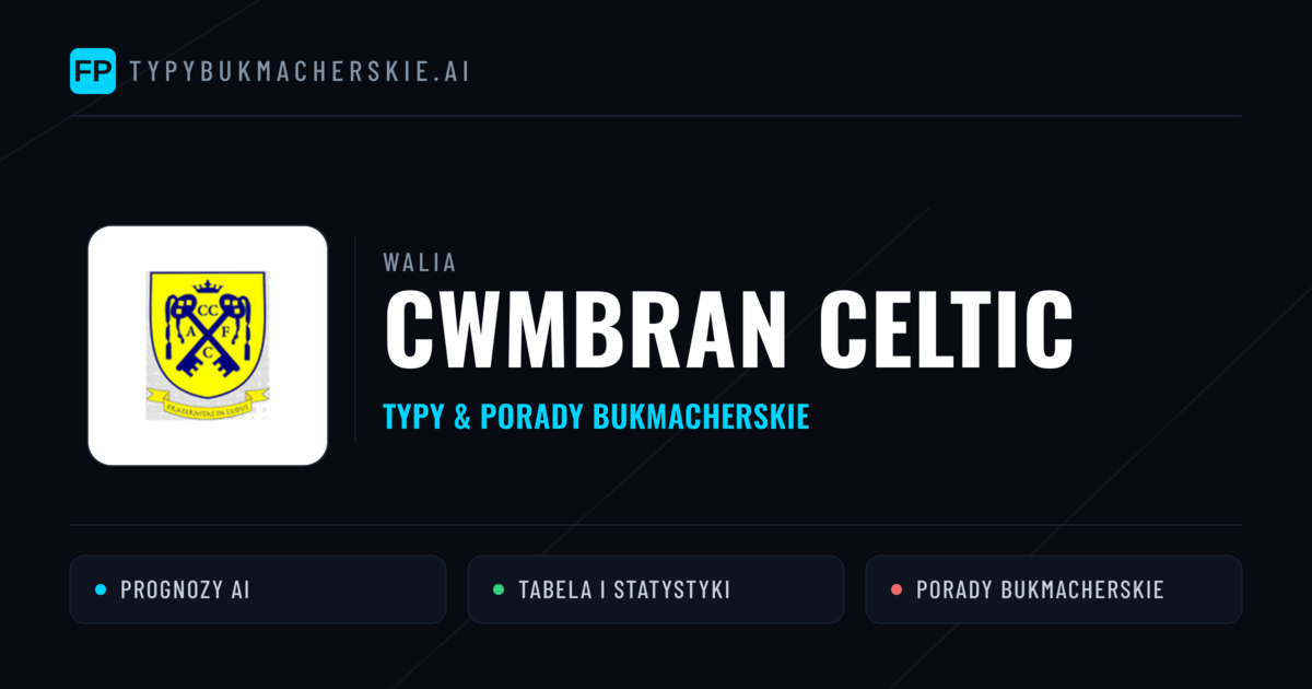 Cwmbran Celtic Typy i statystyki
